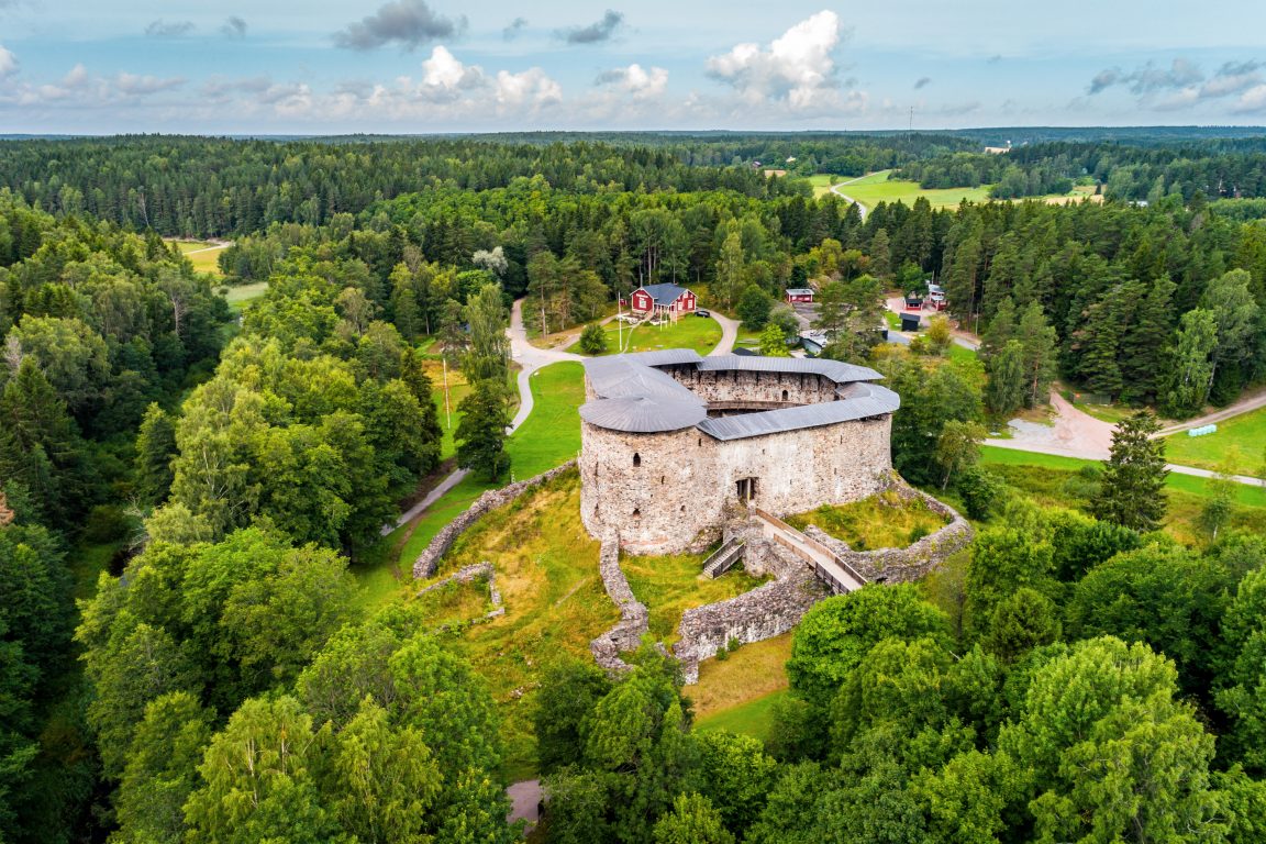 Raseborgs slott fotograferat från luften