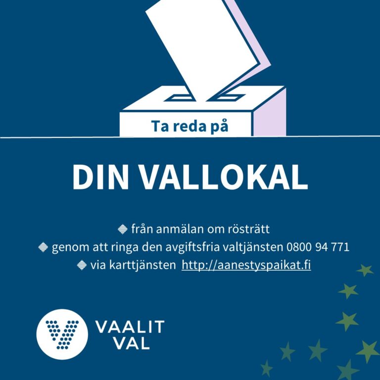 Ta reda på din vallokal!