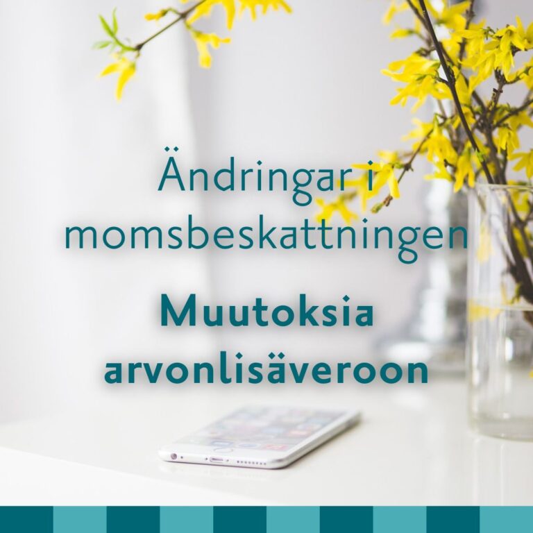 Ändringar i momsbeskattningen